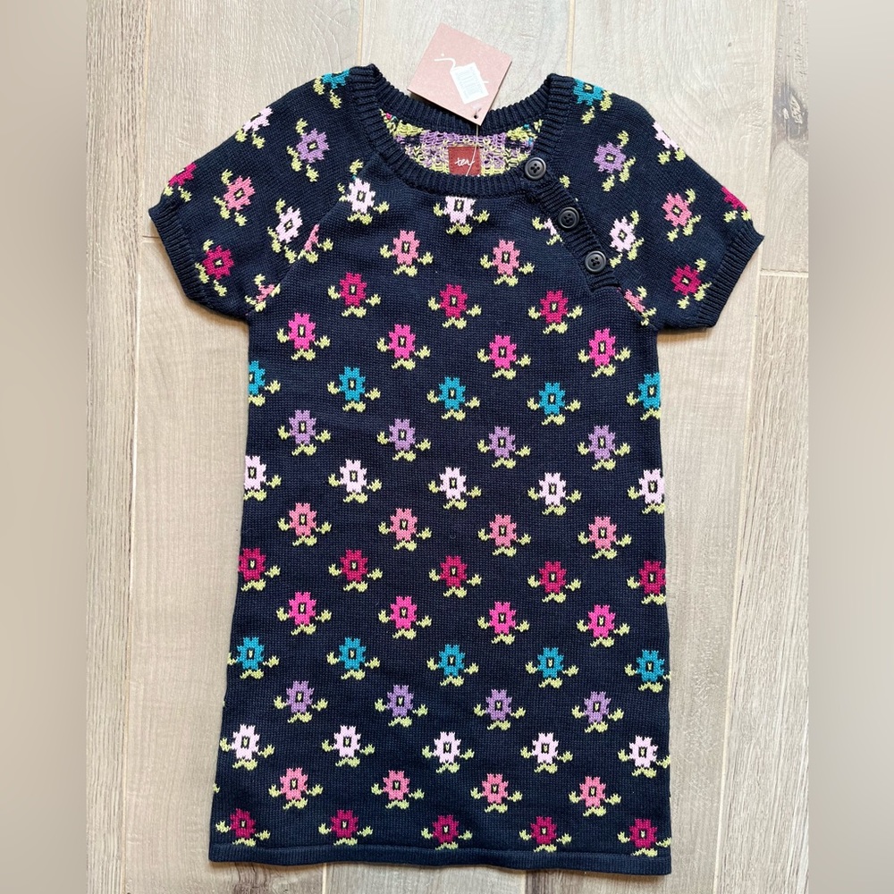 NWT Tea Collection Girls Sweater Dress Size 4t